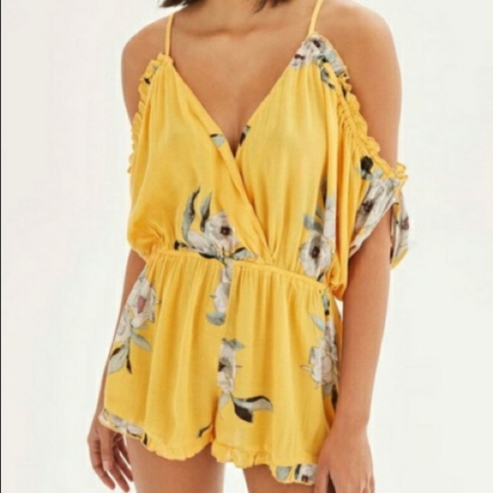Top Shop “Posie” Cold Shoulder Playsuit